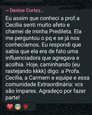 Depoimento 3 de participante do Congresso Brasileiro de Saliva